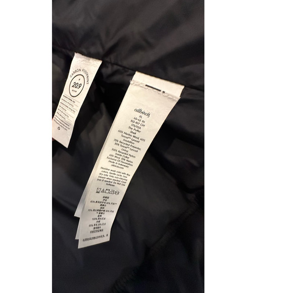 NEW Allbirds Trino Puffer Jacket Wool Blend Charcoal Gray Women’s XL - Picture 5 of 8